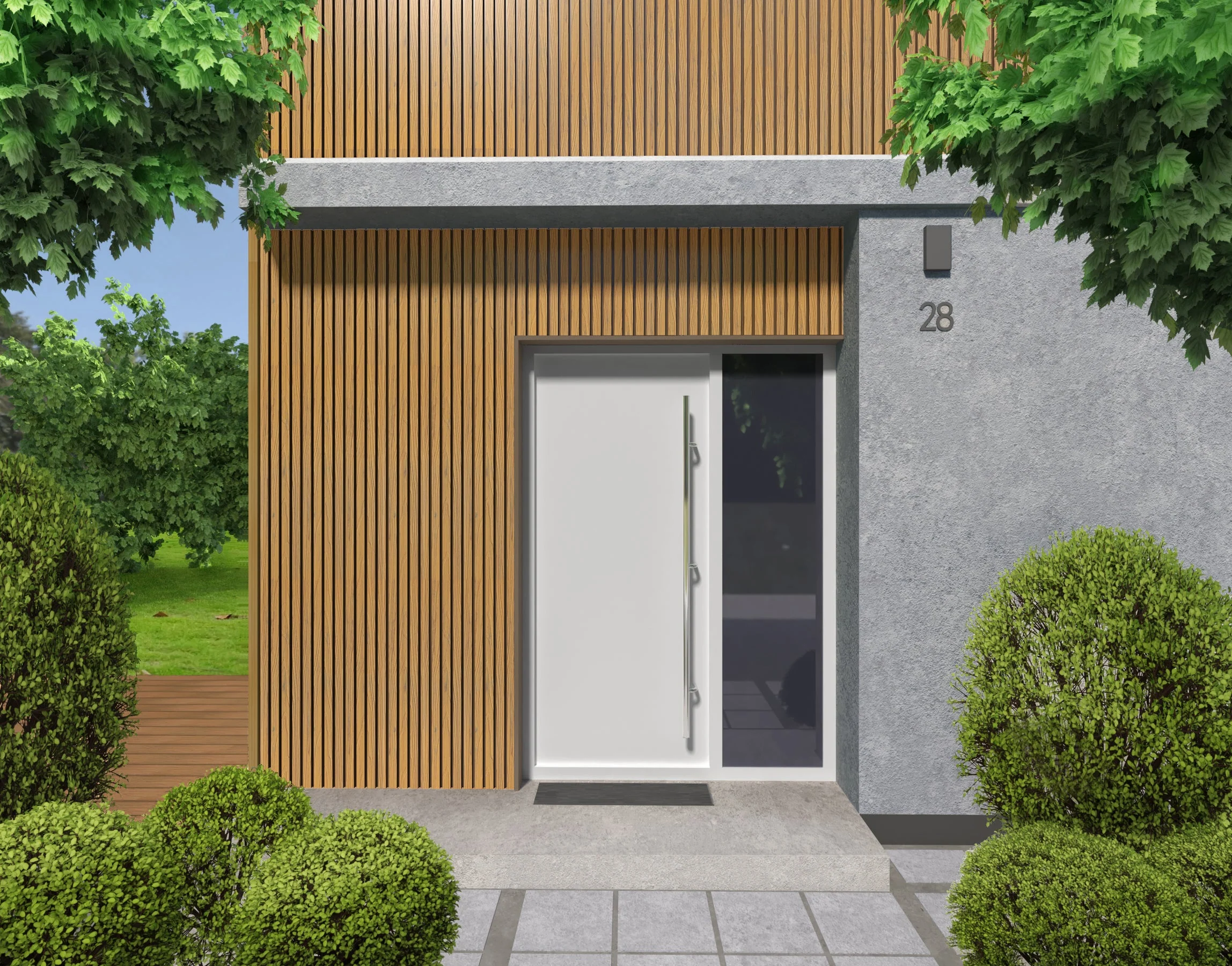 Exterior Wall Cladding Panel Birch 290CM | Garden | 3D Wood Grain - Image 6