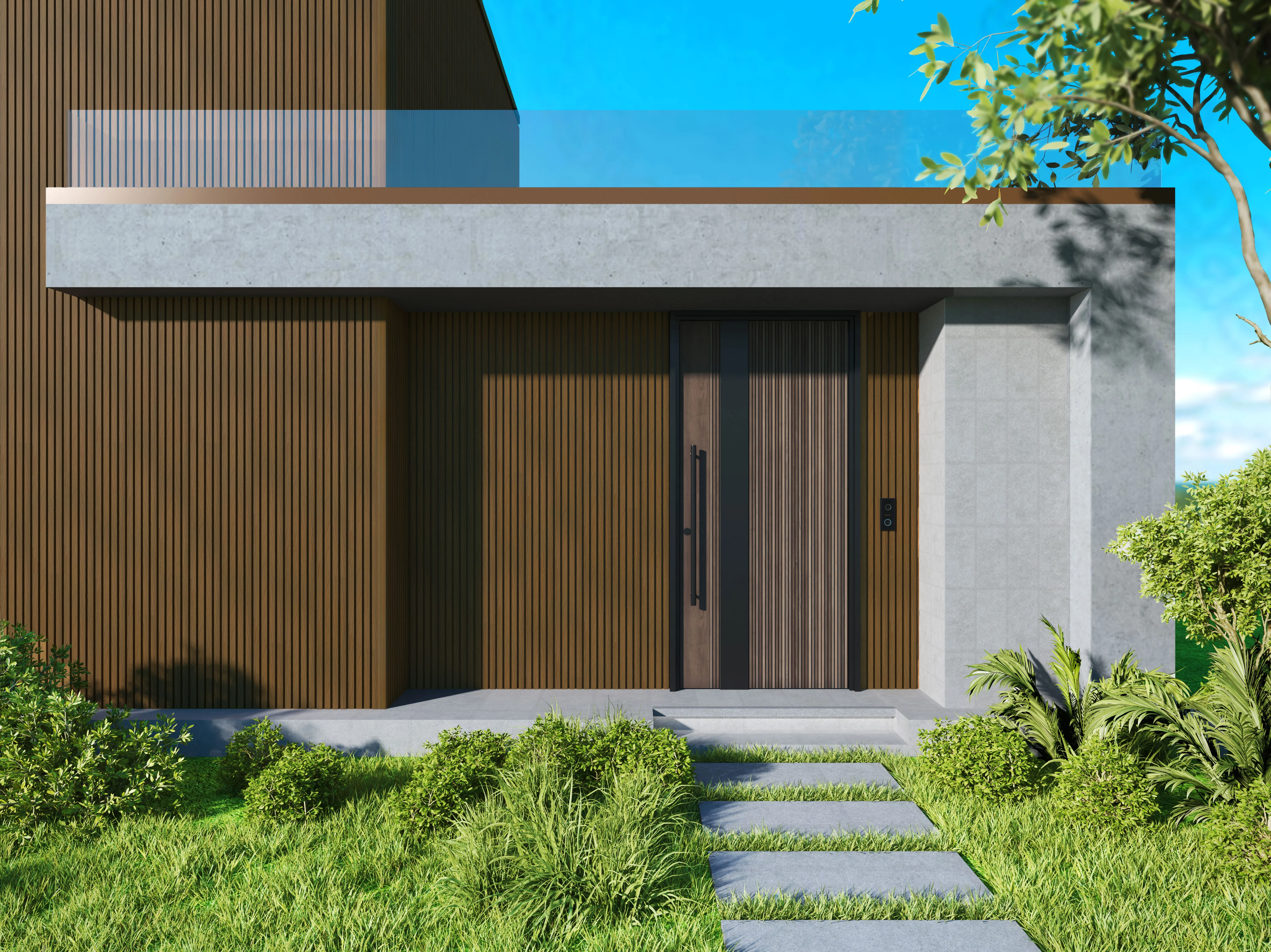 Exterior Wall Cladding Panel Oak 290CM | Garden | 3D Wood Grain - Image 4