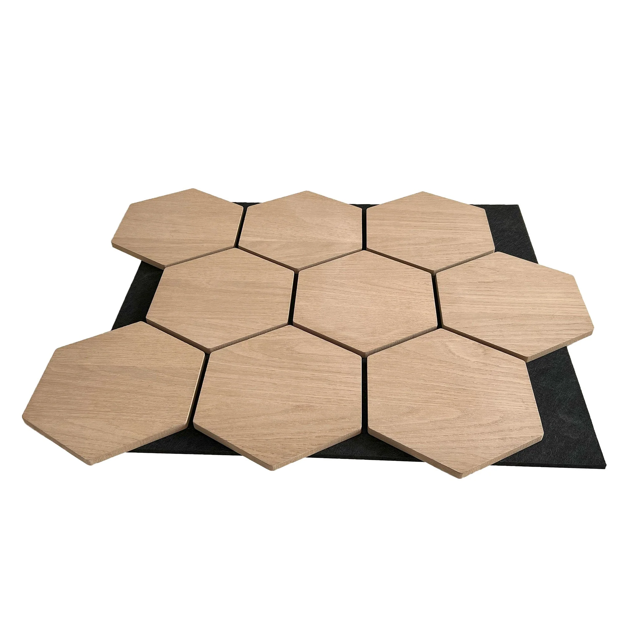 Hexagon Panel Natural Oak 81 cm | Acoustic | Wall Decor - Image 3