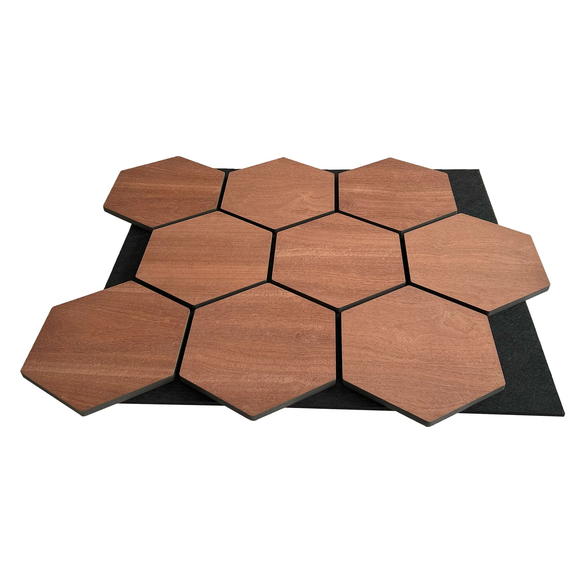 Hexagon Panel Smoked Oak 81 cm | Acoustic | Wall Decor - Image 3
