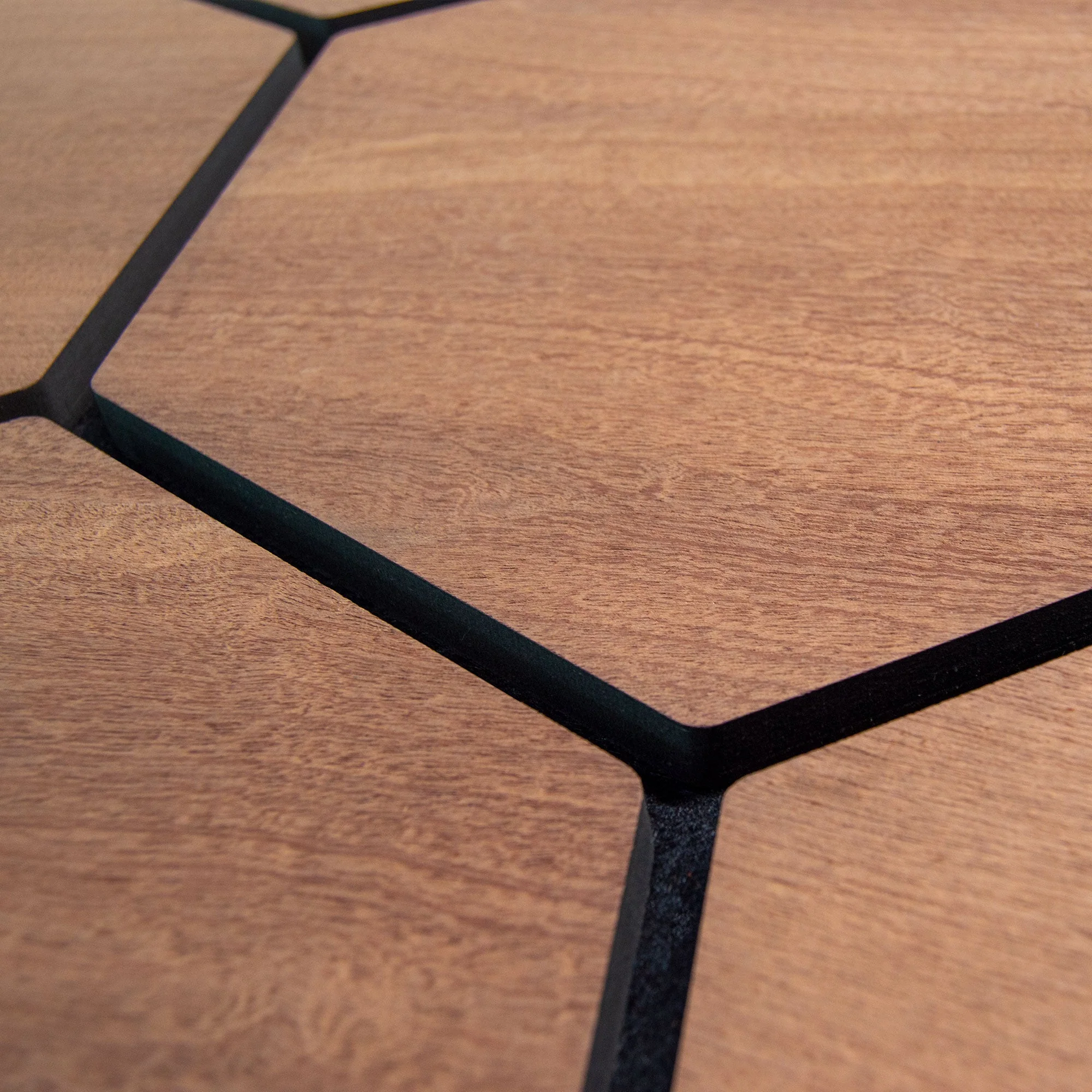 Hexagon Panel Smoked Oak 81 cm | Acoustic | Wall Decor - Image 4