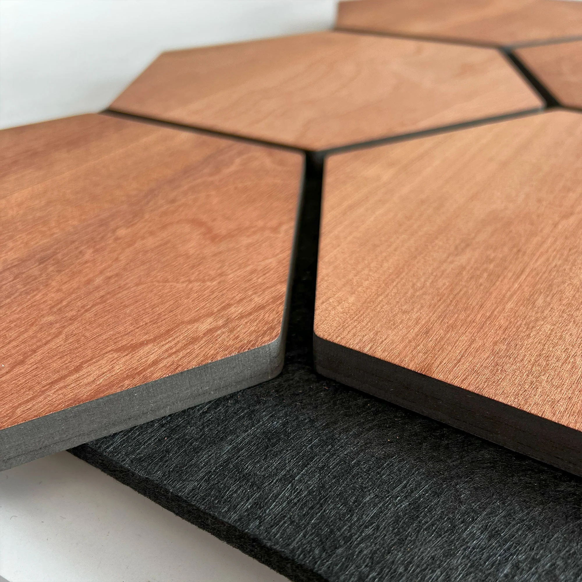 Hexagon Panel Smoked Oak 81 cm | Acoustic | Wall Decor - Image 5