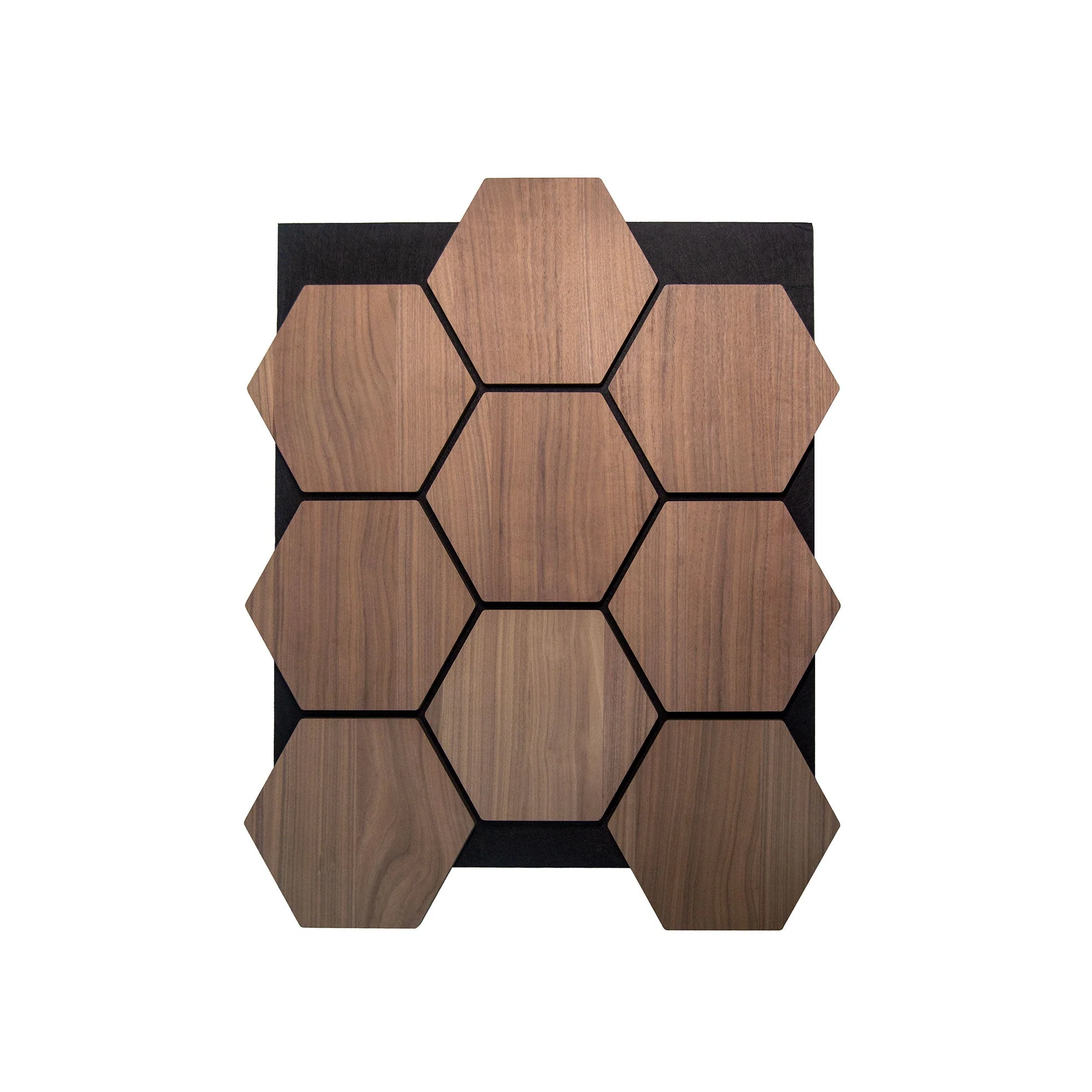 Hexagon Panel Walnut 81 cm | Acoustic | Wall Decor - Image 2