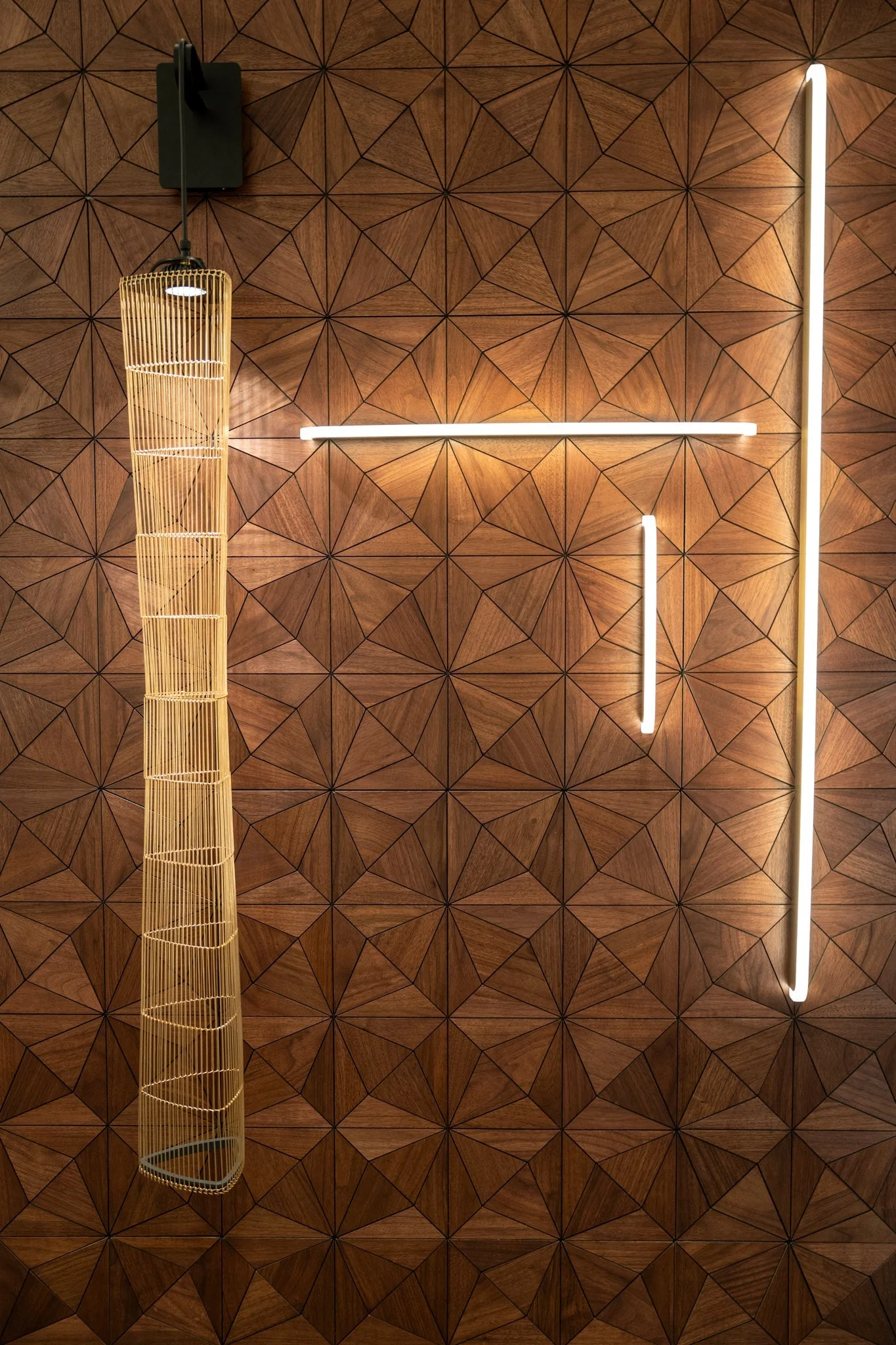 Sample - Decorative Wall Panel | Nolan - Brown | American walnut | Handcrafted | 3D panel - Image 4