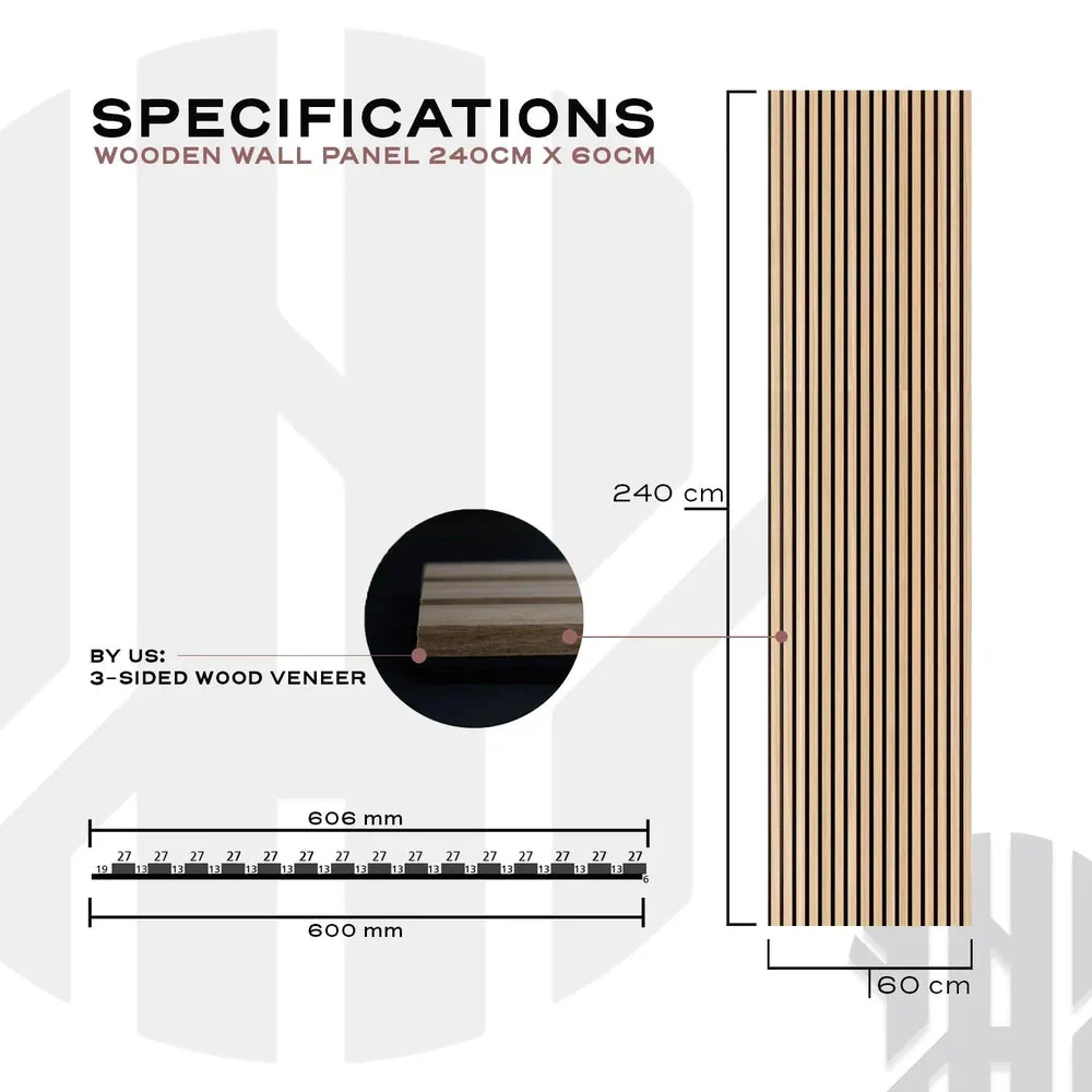 Wooden Wall Panel | Rustic Oak | Premium 3-sided Wood Veneer - Image 5