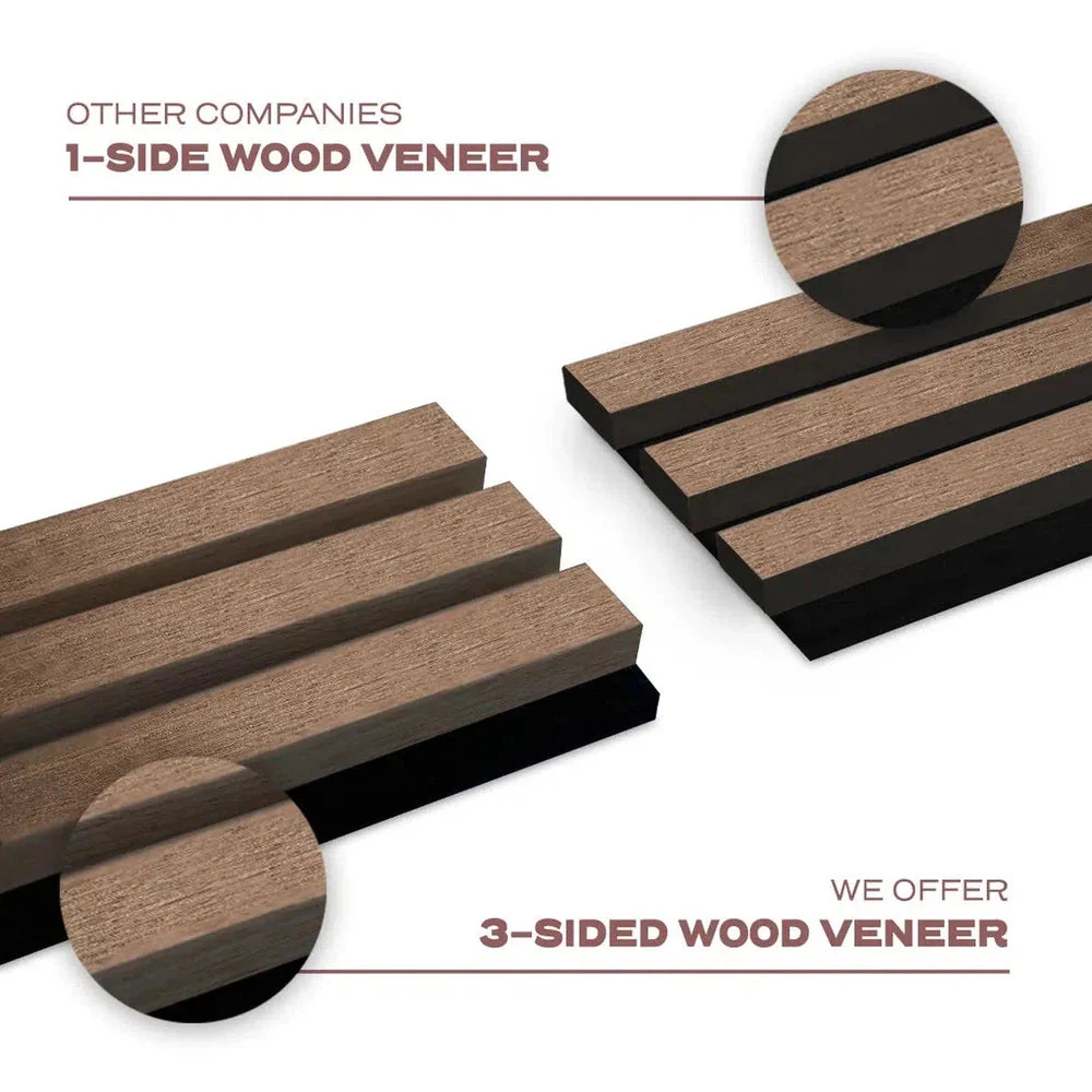 Wooden Wall Panel | Smoked Oak | Premium 3-sided Wood Veneer - Image 3